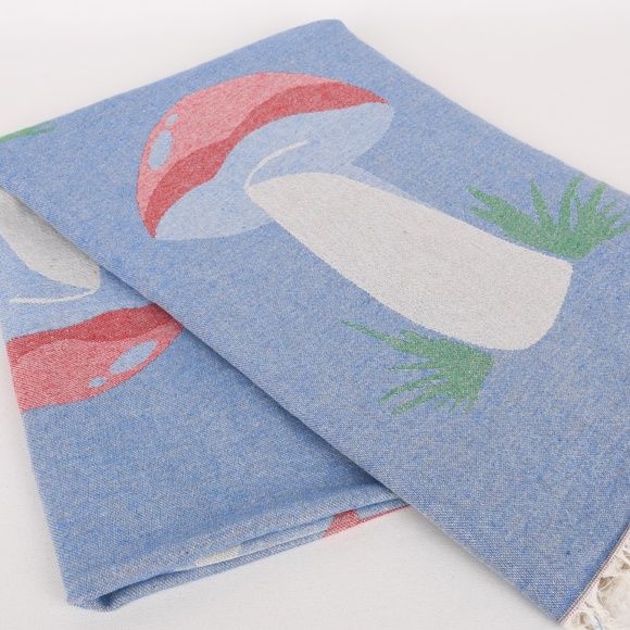 FLiPSiDE Towels Other - The Mushroom Travel Towel Blanket Reversible 100% Organic Cotton